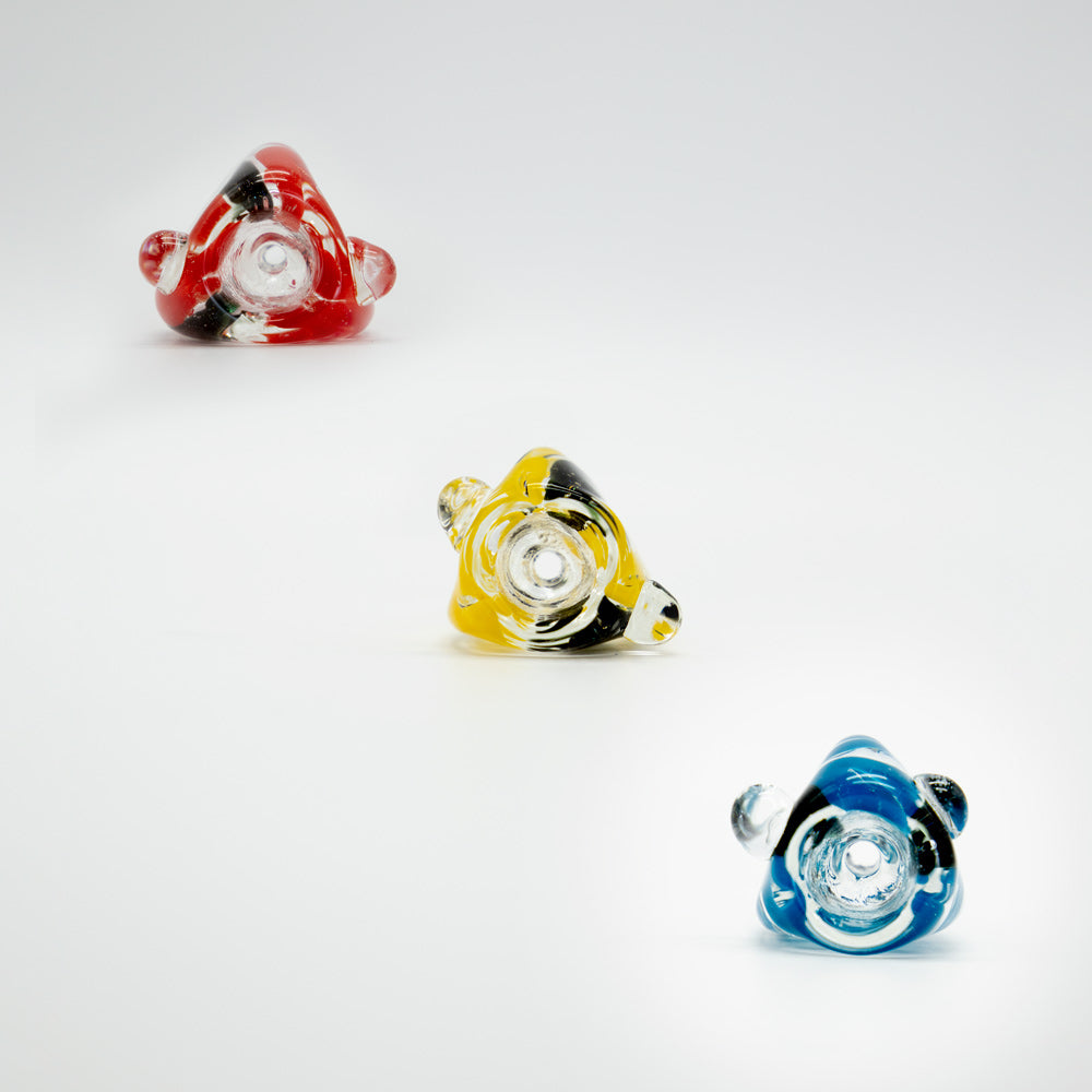 Triangular Glass Cone - Assorted Colours (14mm) The Bong Shop