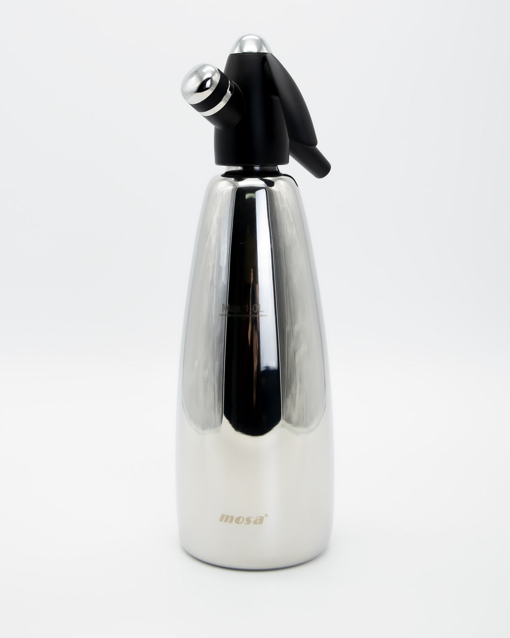 MOSA Classic Soda Siphon Stainless Steel 1 Litre - Black MOSA