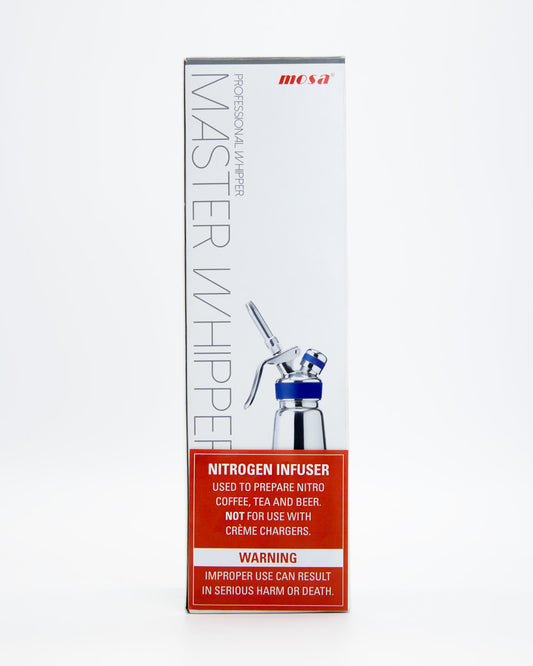 MOSA Nitrogen Dispenser Master Whipper Stainless Steel with Blue Accent 0.5L MOSA