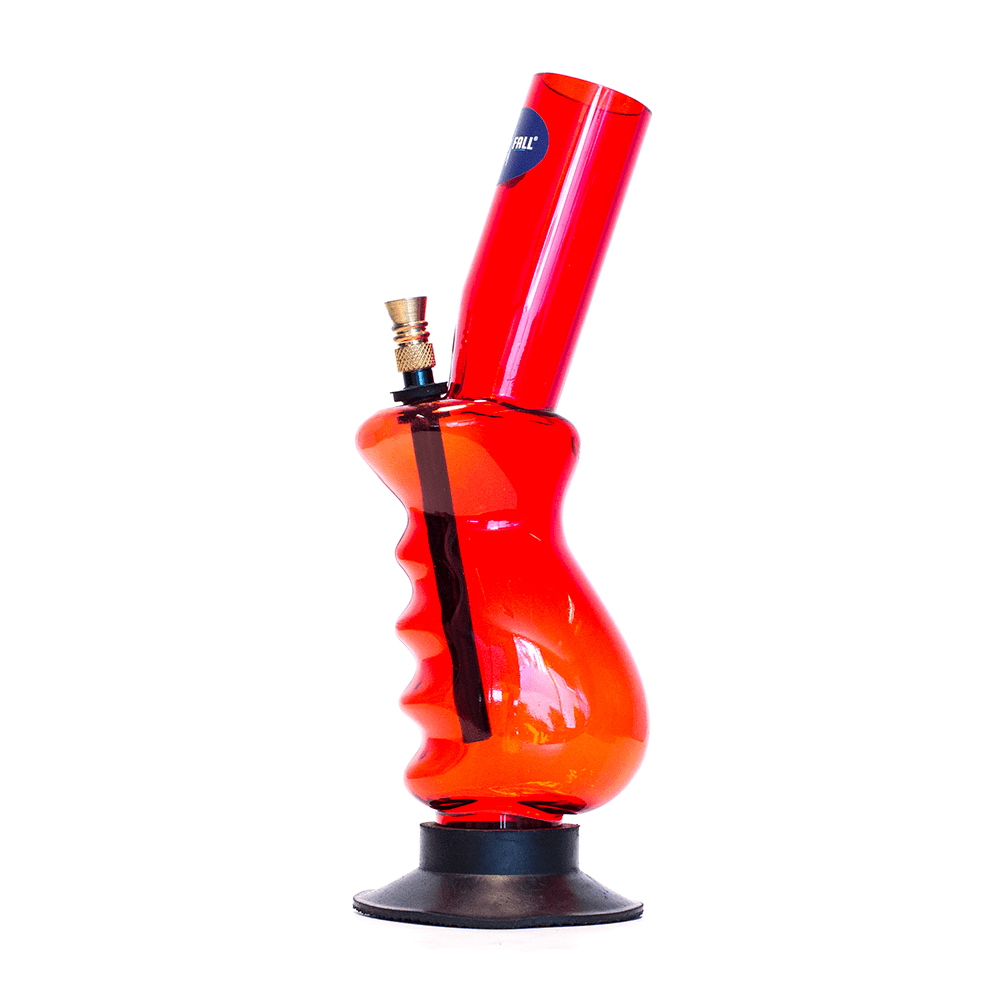 Acrylic Gripper Bong - Red Waterfall