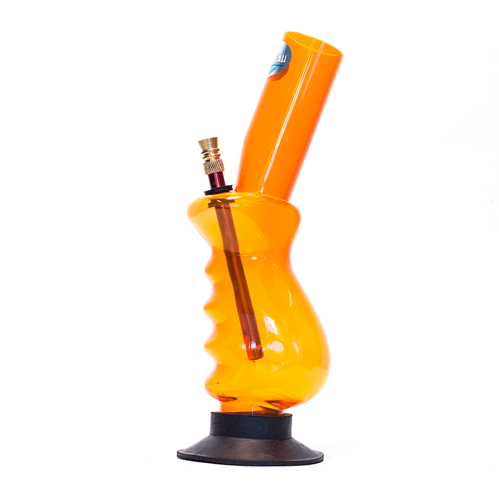 Acrylic Gripper Bong - Orange Waterfall