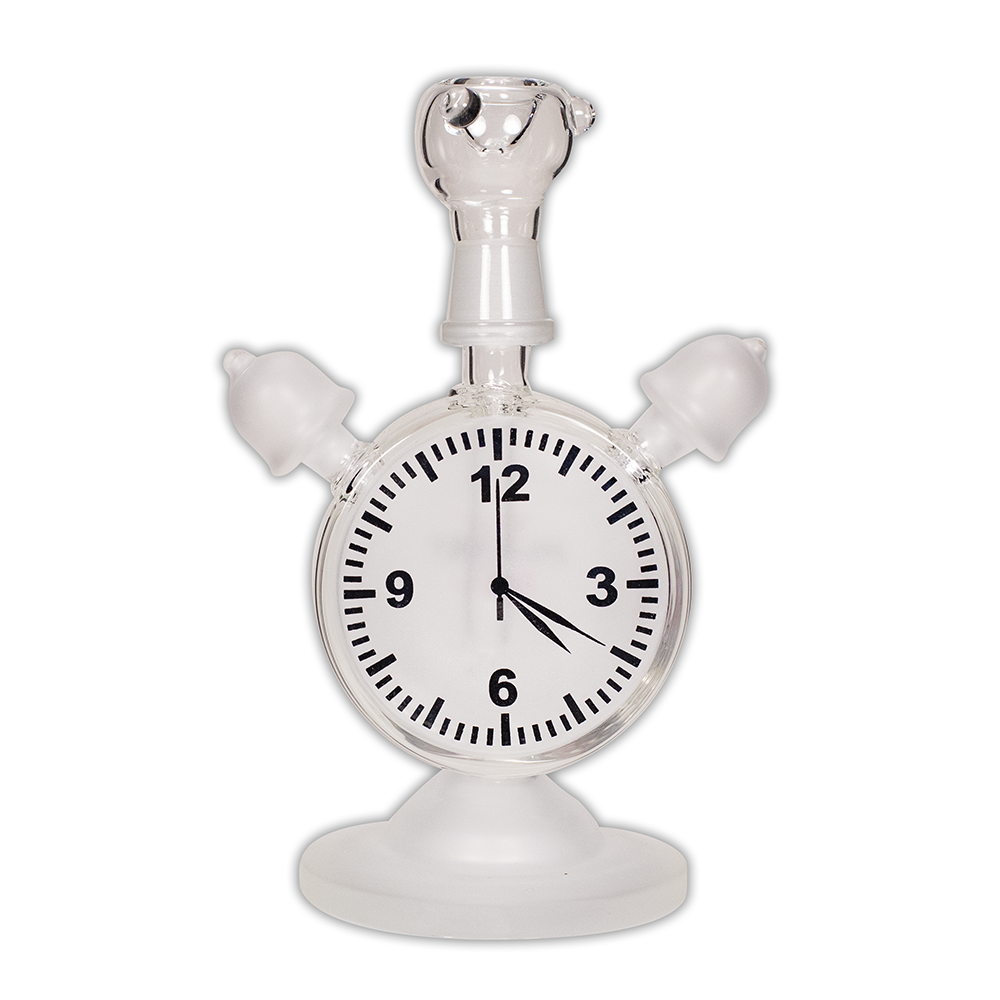 420 Clock Glass Bong Planet X