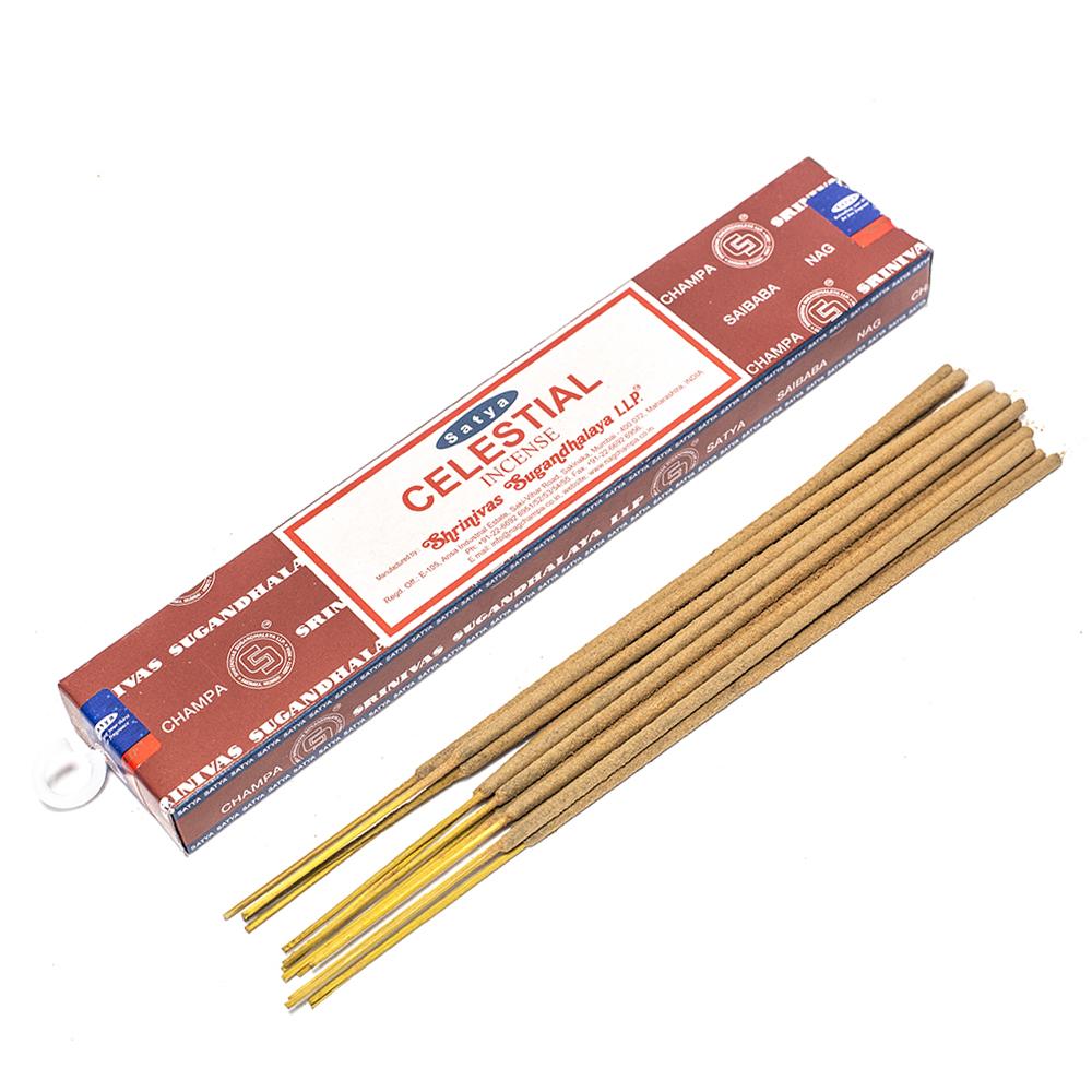 INCENSE - SATYA Nag Champa CELESTIAL STICKS 15g The Bong Shop