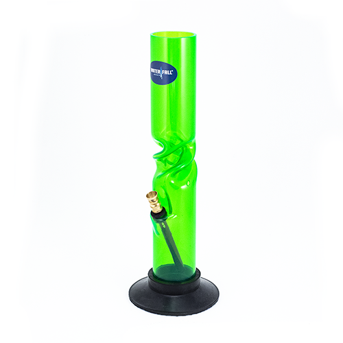 Acrylic Twist Bong - Green Waterfall