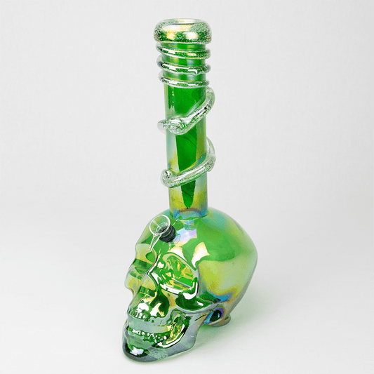Death Skull Bong - Slick Green Planet X