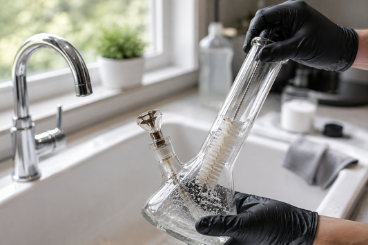 how to clean glass bongs