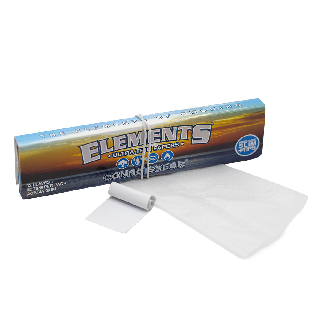 Elements Connoisseur King Size Slim Papers + Tips