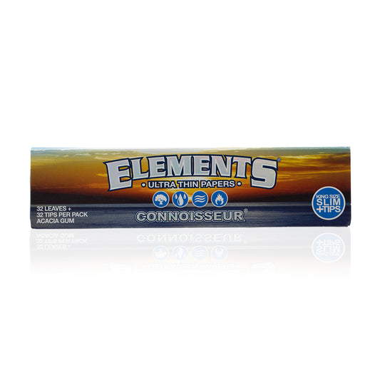 Elements Connoisseur King Size Slim Papers + Tips