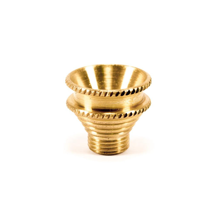 Small Brass Standard Screw-In Cone The Bong Shop