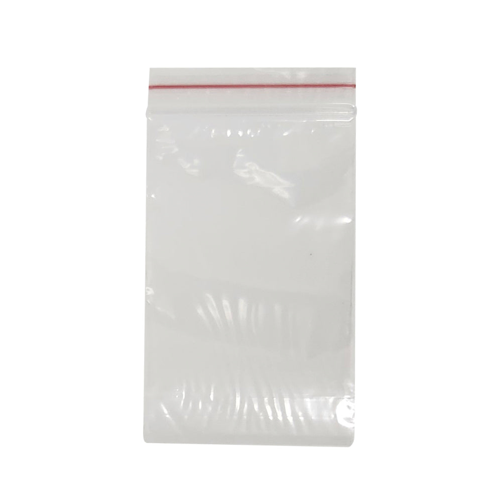 PLASTIC BAG ZIP 3" X 5" (75mmx125mm) P/S BAG (100)