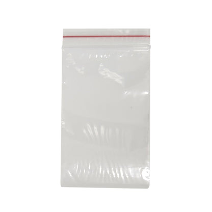PLASTIC BAG ZIP 3" X 5" (75mmx125mm) P/S BAG (100)