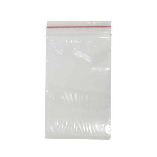 PLASTIC BAG ZIP 3" X 5" (75mmx125mm) P/S BAG (100)