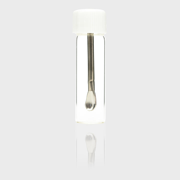 Glass Vial Snuff with Adjustable Spoon The Bong Shop