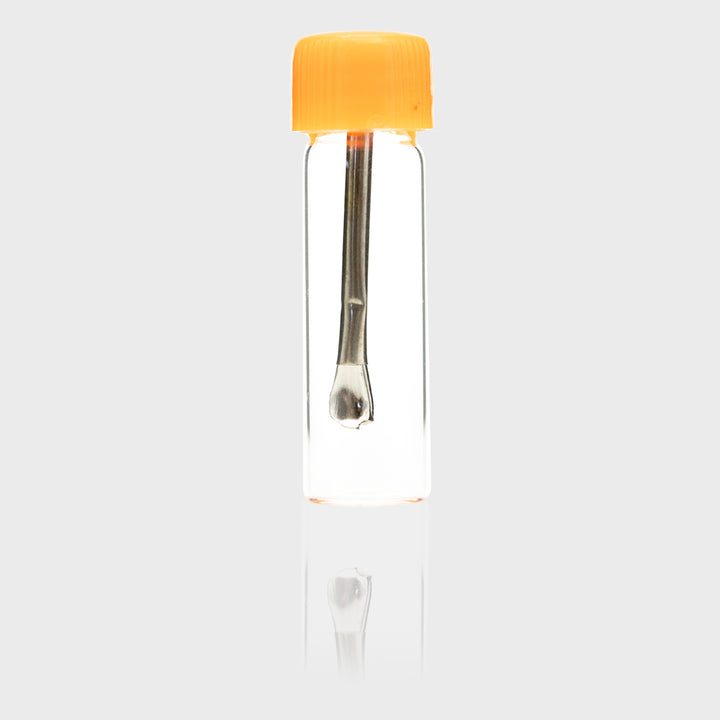 Glass Vial Snuff with Adjustable Spoon The Bong Shop