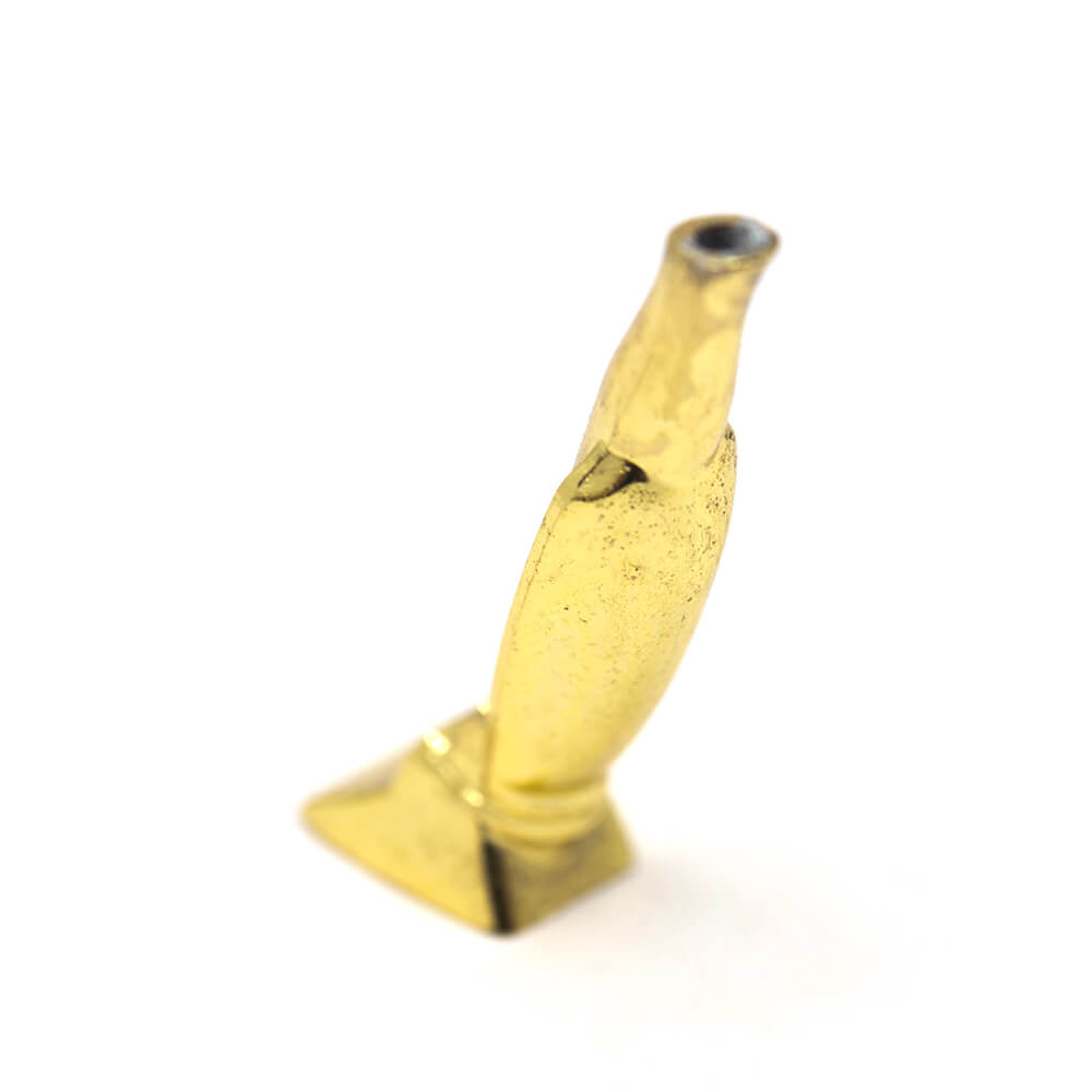 HOOVER SNORTER - BRASS (GOLD) The Bong Shop