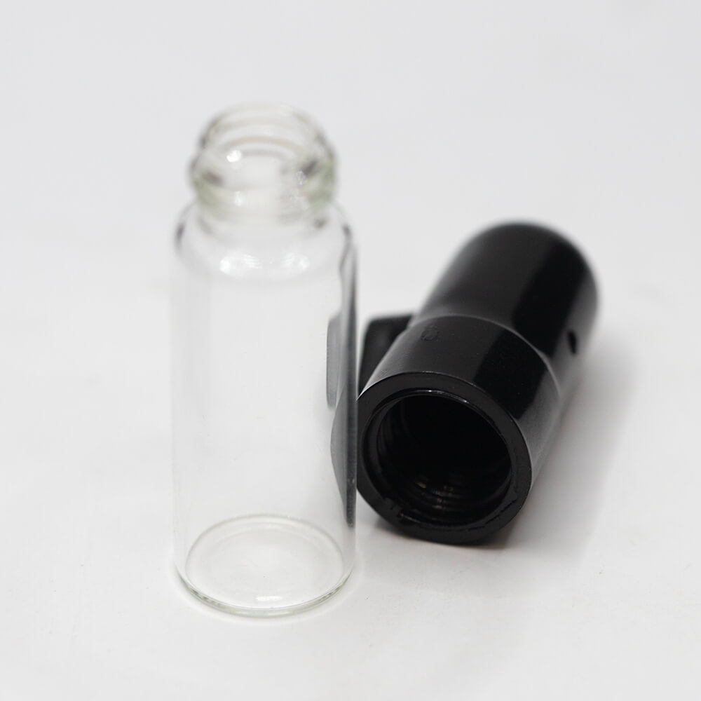 2467 - POCKET ROCKET - SMALL BOTTLE - ASST COLOURED TOPS The Bong Shop