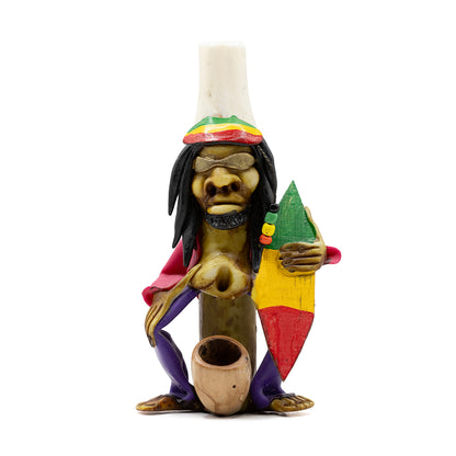 Pipe- Rasta Man with Surf Board