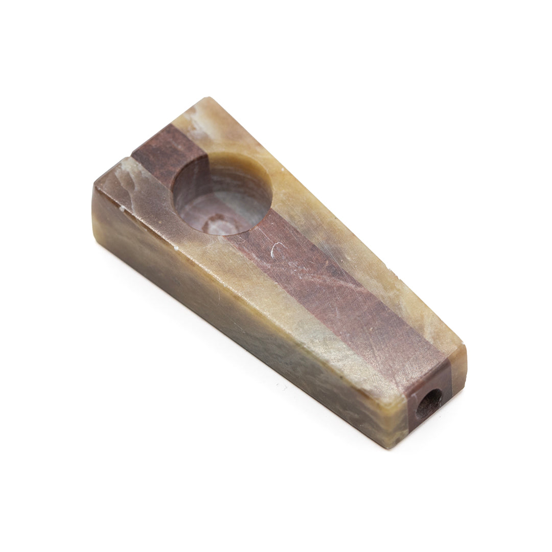 SOAPSTONE CARVED FLAT PIPE