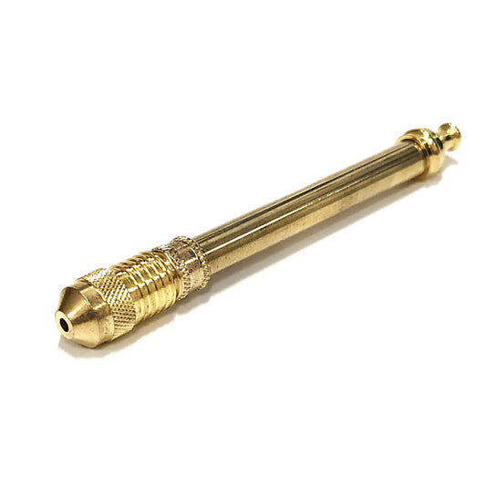 BRASS SMOKELESS PIPE 8cm