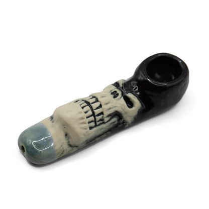 Pipe - Med Skull - Ceramic