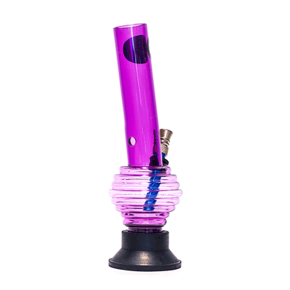 Acrylic Rim Bong - Blue Waterfall