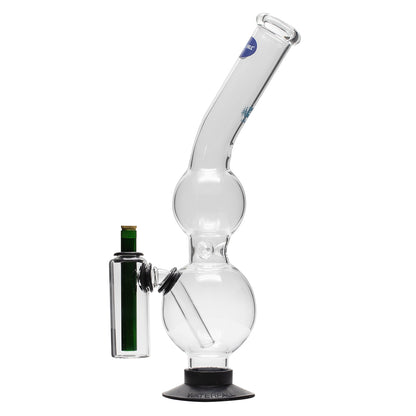 Bent Double Double Glass Bong [Ash Catcher] The Bong Shop