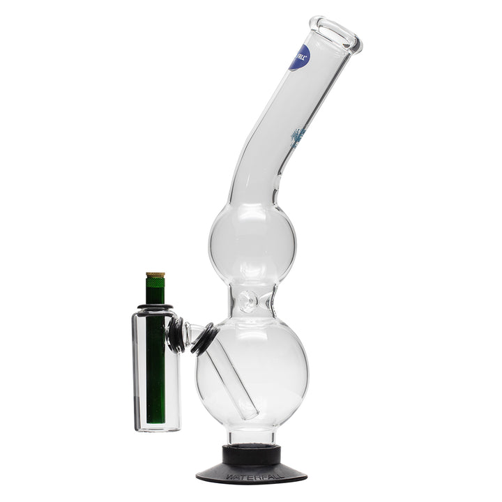 Bent Double Double Glass Bong [Ash Catcher] The Bong Shop