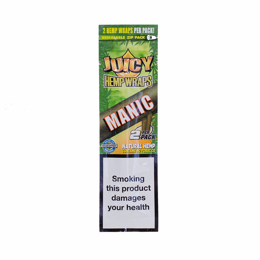 JJs HEMP WRAPS MANIC 2x NO TOBACCO Juicy Jay's
