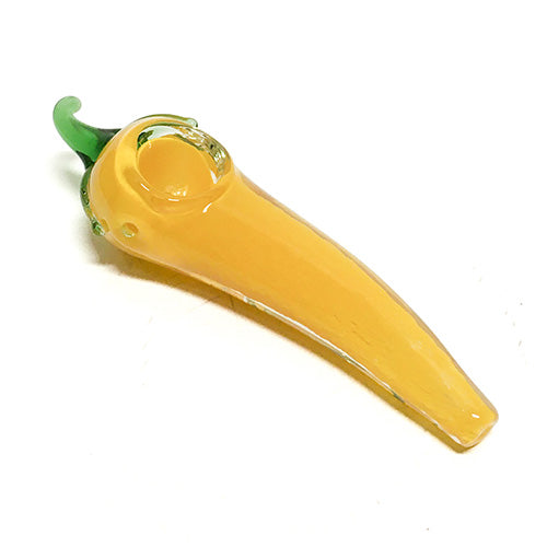 Yellow Chilli Glass Pipe The Bong Shop
