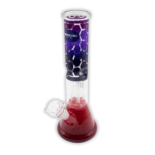 Soccer Mum 2000 Perc Glass Bong - Blue The Bong Shop