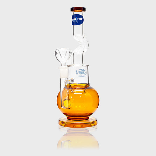 Bent-Neck Showerhead Glass Bong Waterfall