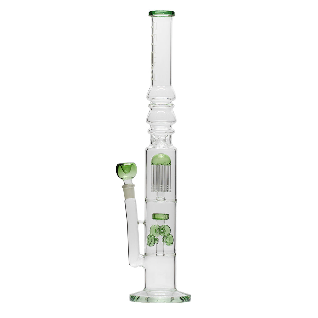 Titan Series Green Pillar Glass Bong
