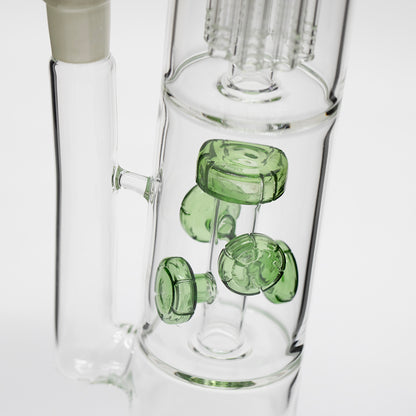Titan Series Green Pillar Glass Bong