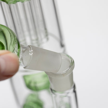 Titan Series Green Pillar Glass Bong