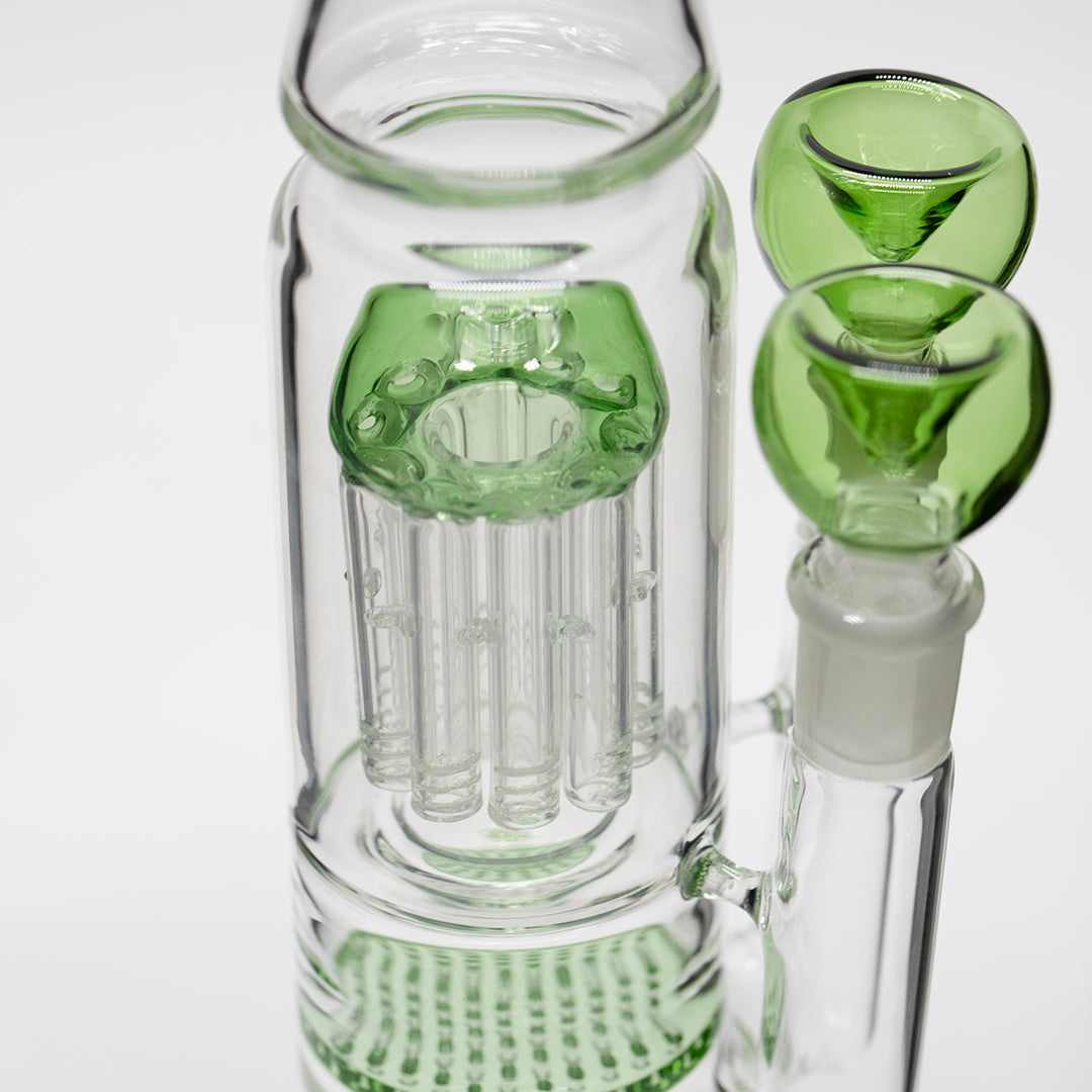 Titan Series Double Delta Glass Bong