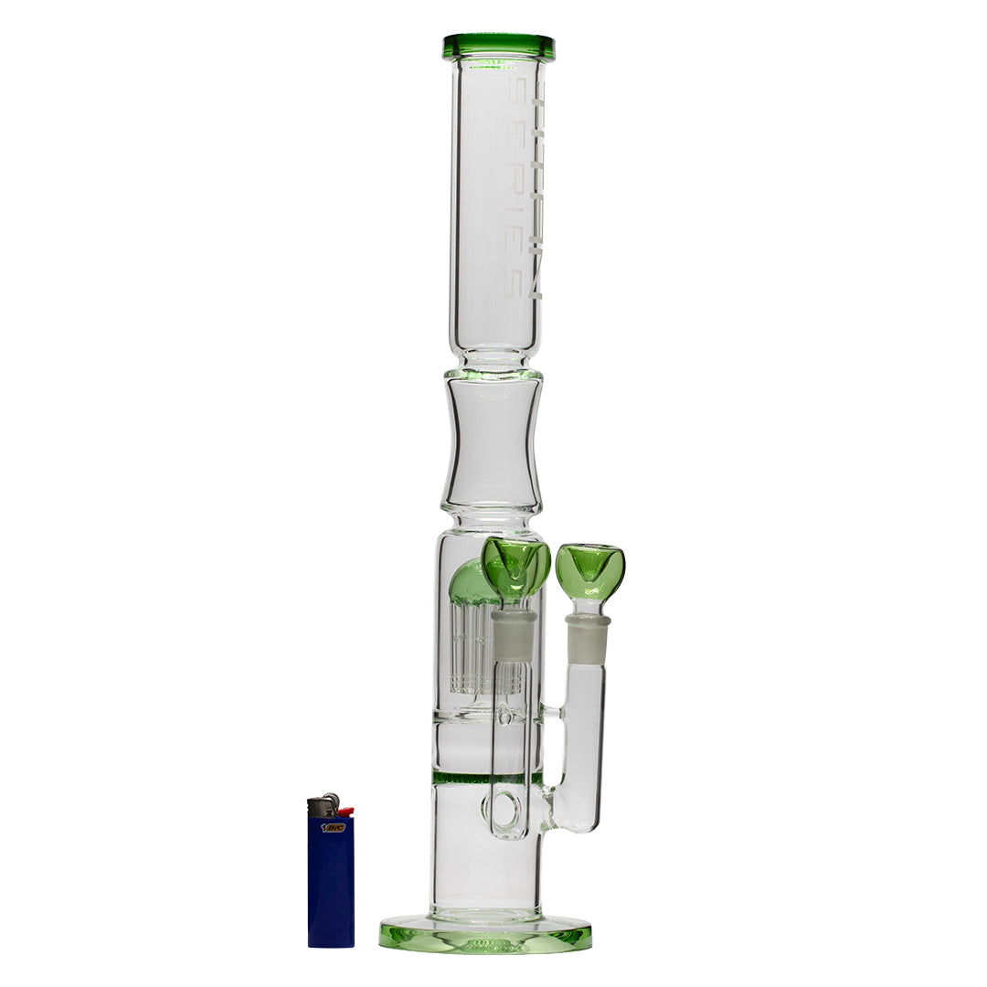 Titan Series Double Delta Glass Bong