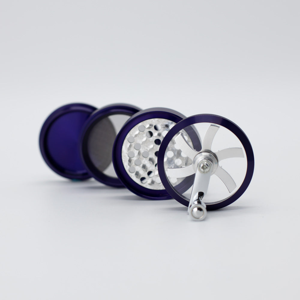 Aluminium Mill Grinder - Black (63mm) Waterfall