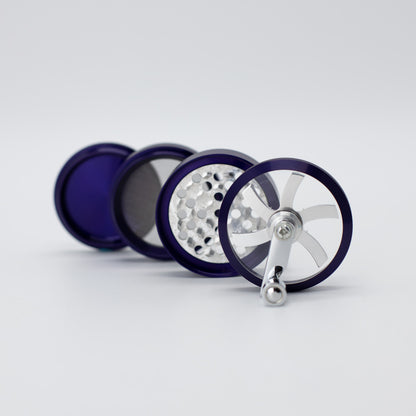 Aluminium Mill Grinder - Black (63mm) Waterfall