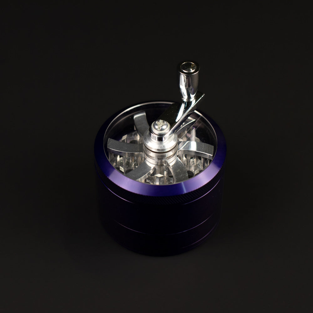 Aluminium Mill Grinder - Black (63mm) Waterfall