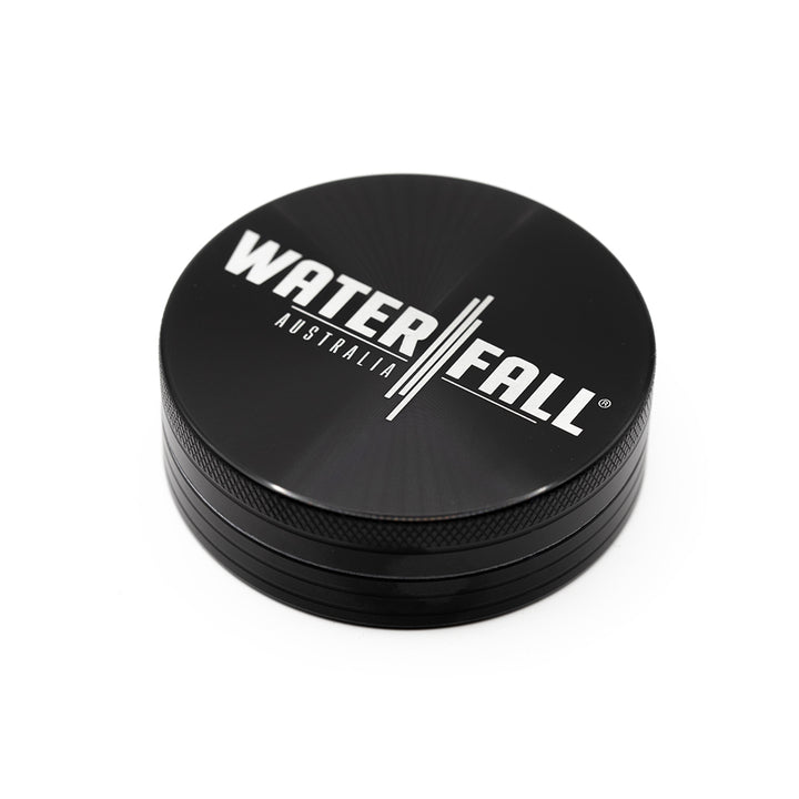 Black Two-Part Aluminium Grinder 63mm Waterfall