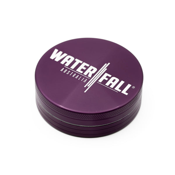 Purple Two-Part Aluminium Grinder 63mm Waterfall