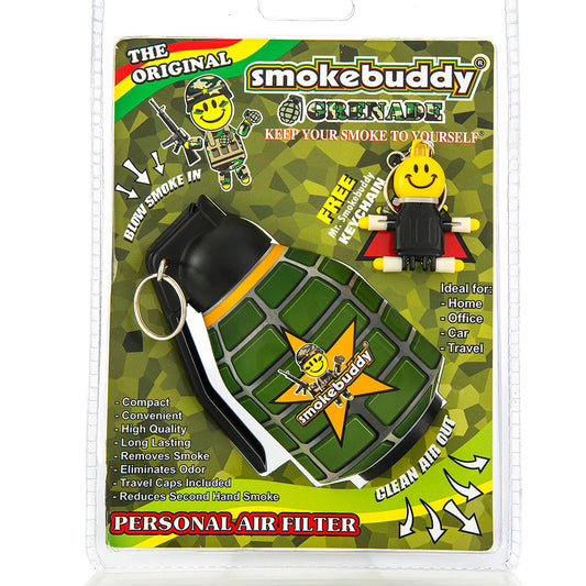 Air Filter - Smoke Buddy Original - Green Grenade Smoke Buddy