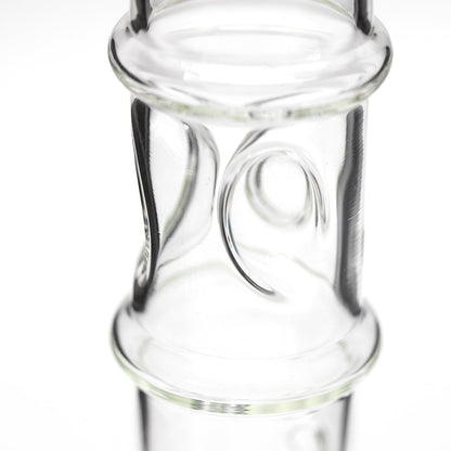 Stereo Double Cone Glass Bong - Leaf Decal Planet X