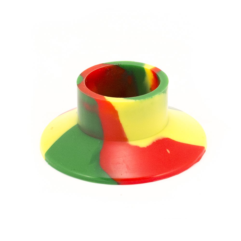 Bong Base - Silicone - Blue & Green - 50mm Waterfall