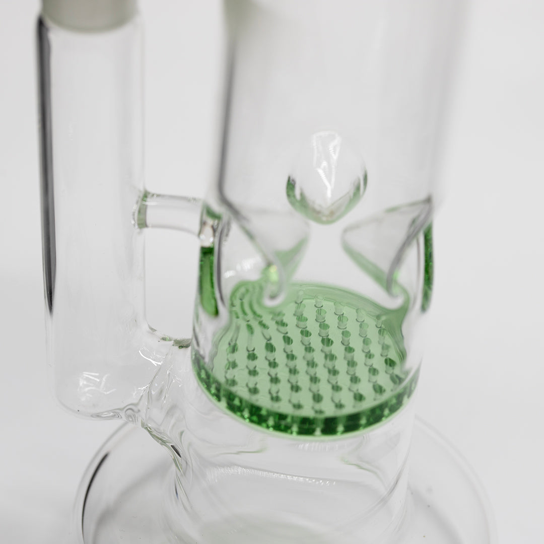 Titan Series Honeycomb Ice Glass Bong (Deluxe Wooden Box Edition)