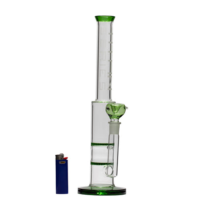 Titan Series Green Hive Glass Bong (Deluxe Wooden Box Edition)