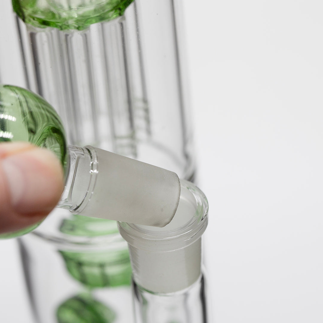 Titan Series Vertical Stabiliser Glass Bong (Deluxe Wooden Box Edition)