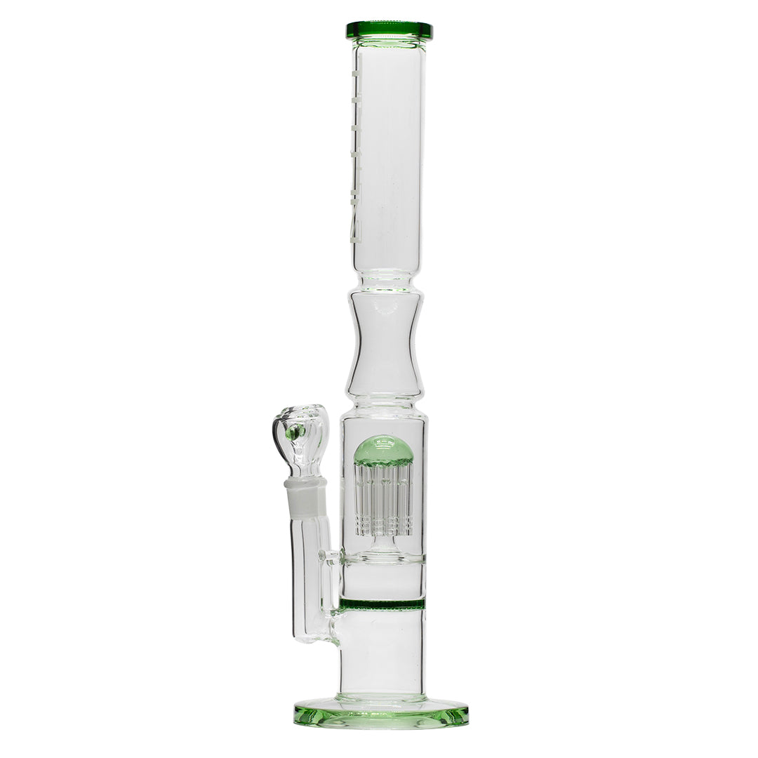 Titan Series Double Delta Glass Bong (Deluxe Wooden Box Edition)