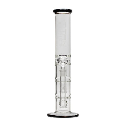 Titan Series Triple Trap Glass Bong Clear Cone (Deluxe Wooden Box Edition)