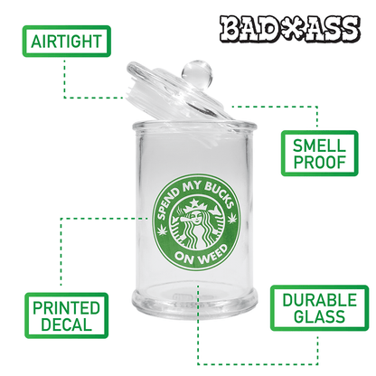 5032467 - STASH JAR - TEGRIDY 370ML CLEAR GLASS JAR The Bong Shop